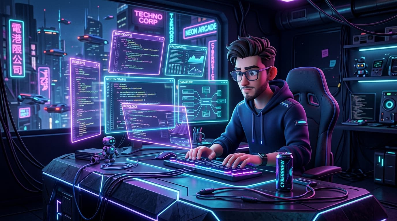 Cartoon Developer Background